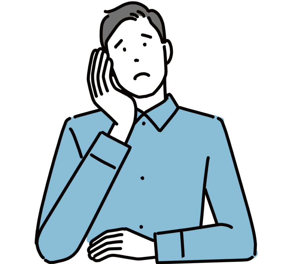 考えている人のイラスト